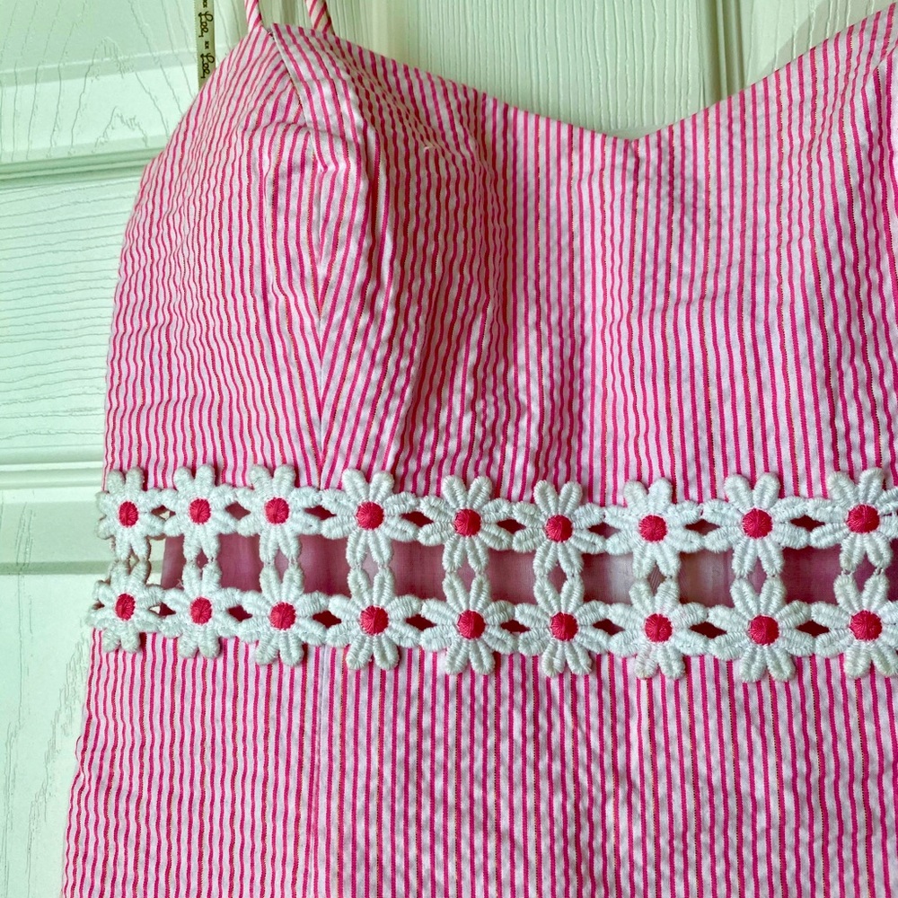 Pink & White striped mini Lily Pulitzer dress